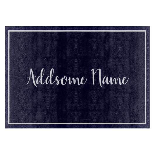 Effen kleur Navy Blue Keuken Snijplank (Voorkant)