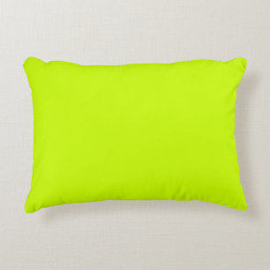 Effen kleur neon geel decoratief kussen