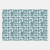 Effen kleur Oceanic Blauwgroen Inpakpapier Vel (Voorkant 2)