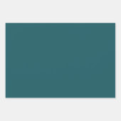 Effen kleur Oceanic Blauwgroen Inpakpapier Vel (Voorkant)