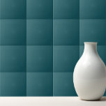 Effen kleur Oceanic Blauwgroen Tegeltje<br><div class="desc">Effen kleur Oceanic Blauwgroen effen ontwerp.</div>