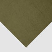 Effen kleur Olive Green Bronzetone Gifting Tissuepapier (Detail)