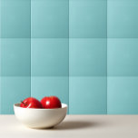 Effen kleur plain Aqua Splash blauw Tegeltje<br><div class="desc">Effen kleur effen Aqua Splash blauw ontwerp.</div>