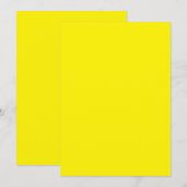 Effen Kleur Plat Uitnodigingen Aankondigingen Kaar (Voorkant / Achterkant)