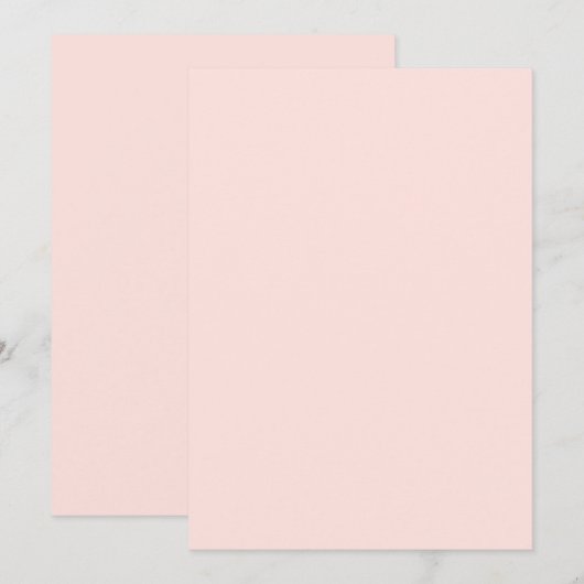 Effen Kleur Plat Uitnodigingen Aankondigingen Kaar (Voorkant / Achterkant)