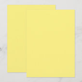 Effen kleur platte uitnodigingen aankondigingen ka (Voorkant / Achterkant)