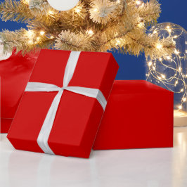 Effen kleur: rood cadeaupapier