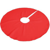 Effen kleur rood kerstboom rok (Gekanteld)