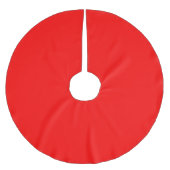 Effen kleur rood kerstboom rok (Voorkant)