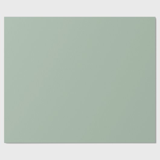 Effen kleur Sage Mist effen groen Cadeaupapier (Vlak)