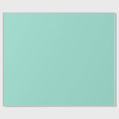 Effen kleur Strand Glas vlakke aqua groene munt Cadeaupapier (Vlak)