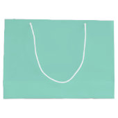 Effen kleur Strand Glas vlakke aqua groene munt Groot Cadeauzakje (Achterkant)