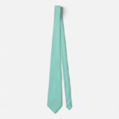 Effen kleur Strand Glas vlakke aqua groene munt Stropdas (Voorkant)