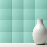 Effen kleur Strand Glas vlakke aqua groene munt Tegeltje<br><div class="desc">Effen kleur Strand Glas effen aqua groen mint ontwerp.</div>