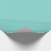 Effen kleur: turquoise aqua cadeaupapier (Hoek)