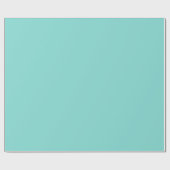 Effen kleur: turquoise aqua cadeaupapier (Vlak)
