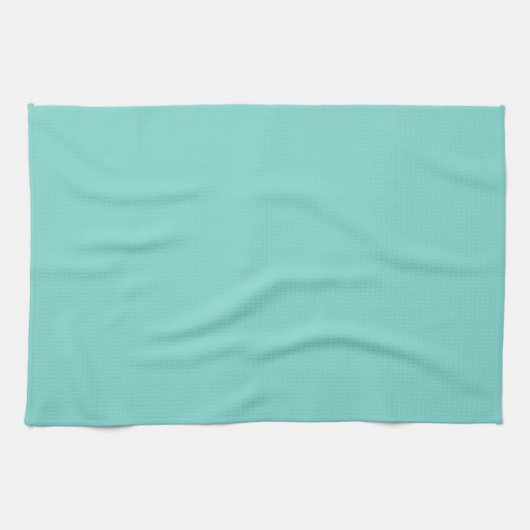 Effen kleur: turquoise aqua theedoek (Horizontaal)