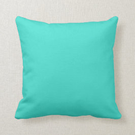 Effen kleur turquoise kussen