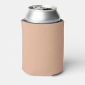 Effen kleur zoete perzik blikjeskoeler (Blikje Achterkant)