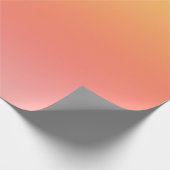 Effen kleuren - Geel tot Misty Pink ombre Cadeaupapier (Hoek)