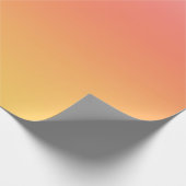 Effen kleuren - Geel tot Misty Pink ombre Cadeaupapier (Hoek)