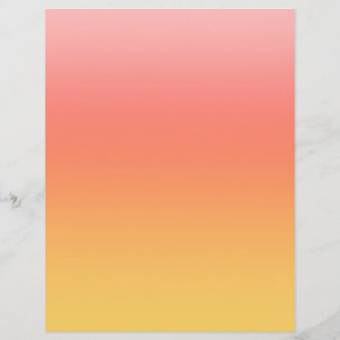 Effen kleuren - Geel tot Misty Pink ombre Flyer