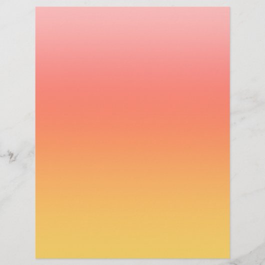 Effen kleuren - Geel tot Misty Pink ombre Flyer (Voorkant)