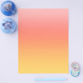 Effen kleuren - Geel tot Misty Pink ombre Flyer (Enkel)