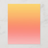Effen kleuren - Geel tot Misty Pink ombre Flyer (Achterkant)