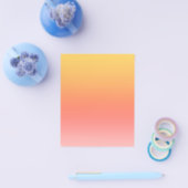 Effen kleuren - Geel tot Misty Pink ombre Flyer (Enkel)