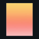 Effen kleuren - Geel tot Misty Pink ombre Flyer<br><div class="desc">Kleurrijke gele, oranje, rode en roze gradiëntachtergrond.</div>