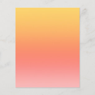 Effen kleuren - Geel tot Misty Pink ombre Flyer