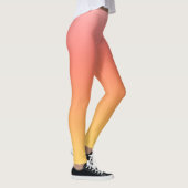 Effen kleuren - Geel tot Misty Pink ombre Leggings (Rechts)