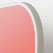 Effen kleuren - Geel tot Misty Pink ombre Pickleball Paddle (Links Detail)