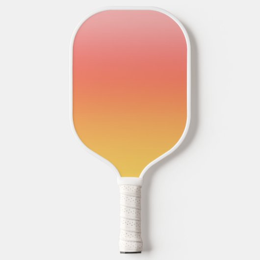 Effen kleuren - Geel tot Misty Pink ombre Pickleball Paddle (Voorkant)