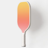 Effen kleuren - Geel tot Misty Pink ombre Pickleball Paddle (Links)