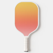 Effen kleuren - Geel tot Misty Pink ombre Pickleball Paddle (Achterkant)