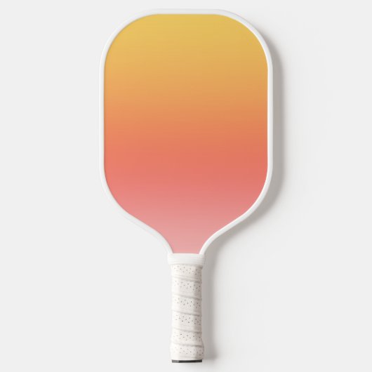 Effen kleuren - Geel tot Misty Pink ombre Pickleball Paddle (Voorkant)