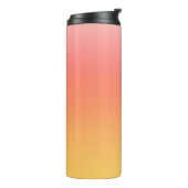 Effen kleuren - Geel tot Misty Pink ombre Thermosbeker (Gedraaid links)