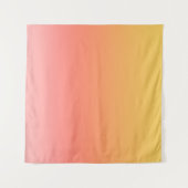 Effen kleuren - Geel tot Misty Pink ombre Wandkleed (Voorkant (horizontaal))