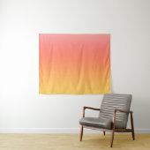 Effen kleuren - Geel tot Misty Pink ombre Wandkleed (In Situ (horizontaal))