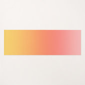 Effen kleuren - Geel tot Misty Pink ombre Yogamat (Voorkant (horizontaal))