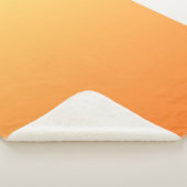 Effen kleuren - Ombre geel en sinaasappel Sherpa Deken (3/4)