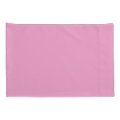 Effen Licht Roze Bijpassende Streep Kussensloop (Achterkant-Rechts)