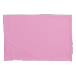 Effen Licht Roze Bijpassende Streep Kussensloop