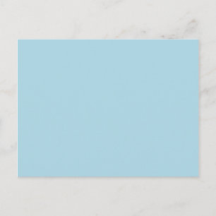 Effen lichtblauw briefkaart