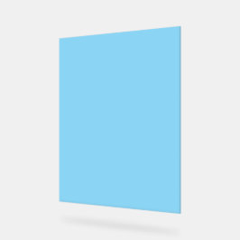 Effen lichtblauwe achtergrond, egaal gekleurd acryl bord