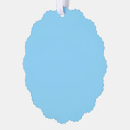 Effen lichtblauwe achtergrond egaal gekleurd ornament kaart