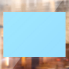 Effen lichtblauwe achtergrond egaal gekleurd raamsticker