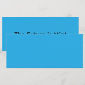 Effen lichtblauwe achtergrond voor web en print menu (Voorkant / Achterkant)